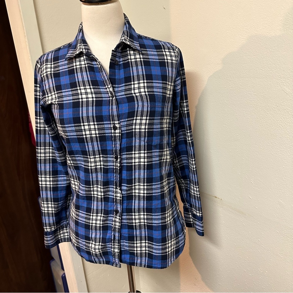 Flannel Shirt One Pocket on Front Botton Down